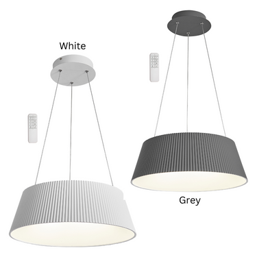 Metal and Acrylic LED Pendant with Remote Control